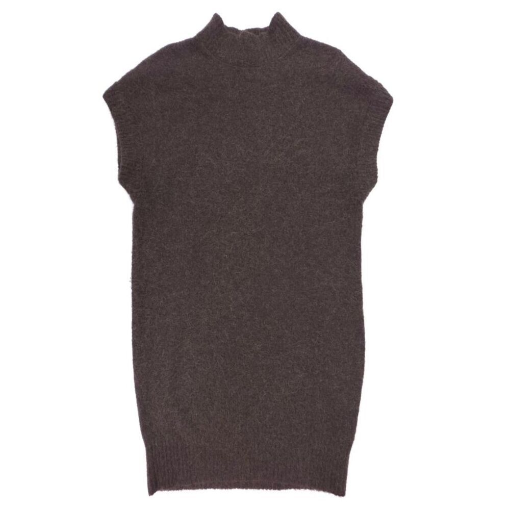 NEW Banana Republic Adi Alpaca Sweater Dress Sequoia Brown Quiet Luxury Minimal